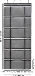 6 12 Over The Door Hanging Shoe Rack Organizer with Extra Large and Large Fabric Pockets Shoe Holder for Home Storage