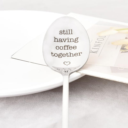 Coffee Spoon Gifts for Girlfriend, Boyfriend, Husband, Wife, Funny Moving Away Gifts for Coffee Lovers