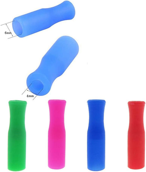 12 Inch Colorful Stainless Steel Straws, 8pcs Ultra Long Reusable Rainbow Metal Drinking Straws