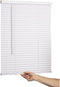 LOTUS & WINDOWARE Cordless Mini Blind - 1" Vinyl Slats, 22" Wide x 64" Long, White