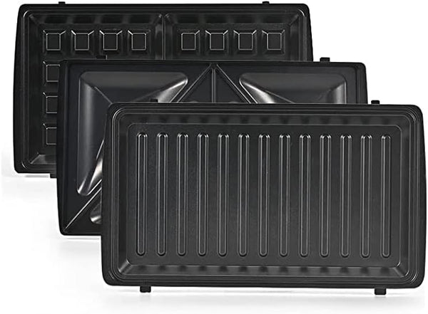 Waffle Iron Maker with Removable Non-Stick Plates for Easy Cooking