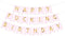 Sscon Happy Birthday Bunting Banner Funny Party Decorations with Shiny Gold Letters Party Supplies