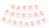 Sscon Happy Birthday Bunting Banner Funny Party Decorations with Shiny Gold Letters Party Supplies