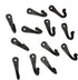 Hand Forged Metal Wall Hook Set, 12 Pcs Wrought Iron Handmade Hooks for Plant & Mug Farmhouse Kitchen Utensils