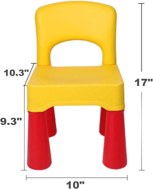 2-4 burgkidz Toddler Chair Plastic for Year Old, Kids Small Chair for Little Boys Girls, Lightweight Durable Montessori