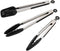 Alimat PluS Silicone Kitchen Tongs Set of 3, Cooking Tongs with Spatula Tong and 2 Basic Food Tongs