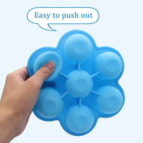 Webake Baby Food Freezer Trays with Lid, Silicone Ice Cube Molds with 7 Ice Pop Sticks, Set of 2