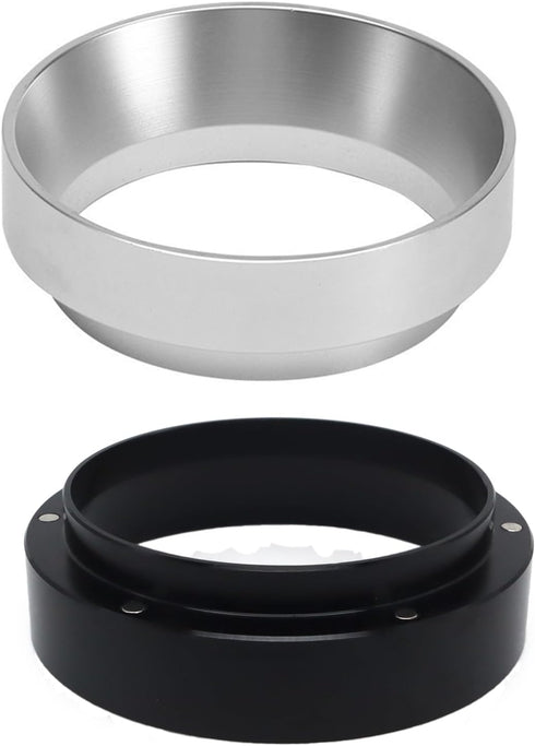 1pc Espresso Dosing Funnel, Aluminum Coffee Dosing Ring for Home Coffee Bar (51mm, Silvery)