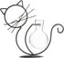 TJ Global Cat Glass Planter Vase Holder, Plant Terrarium, Propagation Station, Metal