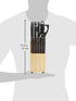 14-Piece Set Amazon Basics High Carbon Stainless Steel Kitchen Knife with Full Tang Construction, Ergonomic Handles