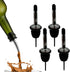 Pour Spouts with Dust Caps for Bottles, 4-Pack, Free Flow for Accurate