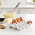 HIC Kitchen Egg Crate, Fine Porcelain, Holds 1 Dozen Eggs