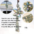 H&D HYALINE & DORA 11.4 Inch Crystal Color Flower Car Charms Pendants for Auto Rear View Mirror with Tassel