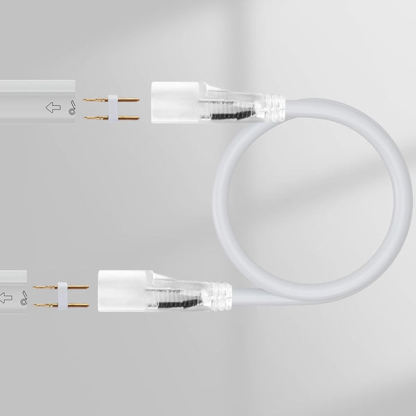 Connector and Connecting Wires for 8x16mm LED Single Color Neon Rope Light