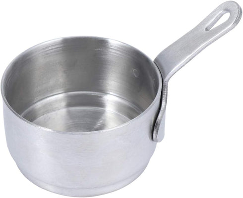 Hemoton Mini Saucepan, Small Heating Pot for Butter, Milk, Cheese Melting, Cookware with Handle, Size S 9.5x5.3x5cm