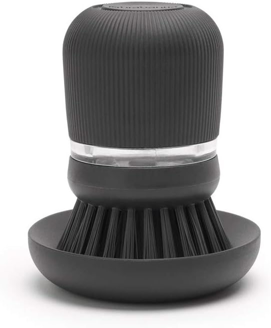 Brabantia 302626 Refillable Soap Dispensing Washing Up Scrubbing Dish Brush, One Size,