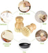 1 Pcs Palm Wooden Dish Scrubber Brush, Durable Bamboo Dish Brush for Cleaning Pots and Pans in Kitchen