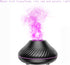 Simulation Flame Aromatherapy Machine, USB Small Air Humidifier with Colorful Flame Effect (Black)