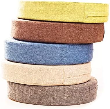 Kelendle 23.62 Inches Round Floor Pillow Tatami Cushion Cover, Japanese Futon Meditation Seating Ottoman Throw