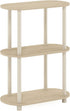 Furinno Besi 5-Tier Industrial Multipurpose Shelf Display Rack with Metal Frame, Narrow,