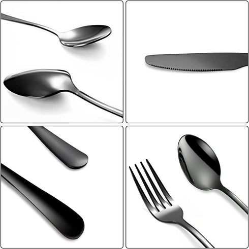 Portable Travel Utensils Set, 3 PCS Reusable Stainless Steel Cutlery Set with Case for Lunch Box, Camping