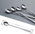 IQCWOOD Long Handle Iced Tea Spoons, 9-Inch Long Handle Tea Spoons, Coffee Spoon, Ice Cream Spoon, Stirrers Spoons, Stainless Steel Cocktail Stirring Spoons, Set of 4