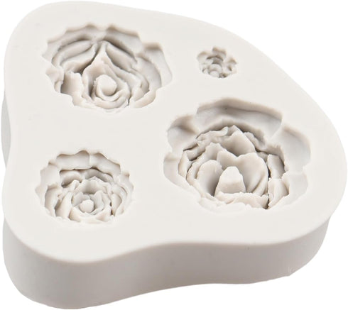 Rose Mold, Rose Flower Silicone Fondant Cake Molds for Cupcake Topper, Cake Decoration, Chocolate Candy