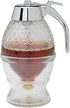 Honey Dispenser, Syrup Dispenser, Beautiful Honeycomb Honey Jar with Stand