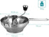 Navaris Food Mill, 8.1" Stainless Steel Rotary with Hand Crank and 3 Grinding Discs for Tomato Sauce, Mashed Potatoes