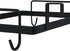 Sleek Black Metal Over-the-Door Trash Bag Holder for Home Organization
