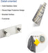 Wall Mounted Coat Rack with Stainless Steel Metal Hooks, Adhesive & Screw-in, 6 Round Hangers for Hanging Towels Clothes