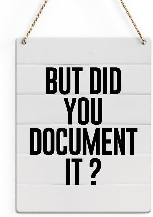 SENJIAN Funny Office Supplies - Rustic Wall Art, Office Accessories, Farmhouse Wall Hanging Decor for Home or Office