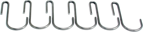 Enclume Set of 6 Basket Hooks, Stainless Steel for Pot Racks