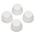 Caperci 500 Count Mini Cupcake Liners, White Muffin Liners, Greaseproof Small Cupcake Wrappers for Baking
