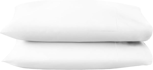 100% Organic Cotton Pillow Cases Queen Size Set of 2, 300 Thread Count, GOTS Certified, Soft & Breathable Pillowcases,