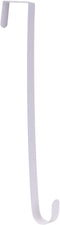 Sattiyrch 15" Wreath Hanger for Front Door - Sturdy Steel Over The Door Hook (White)