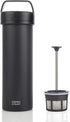 P0 16 ESPRO Ultralight French Press Coffee Maker for Travel, Vacuum Insulated Stainless Steel, Ounces, Matte Meteorite