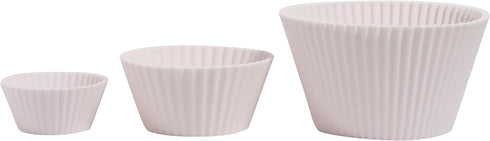 The Silicone Kitchen Reusable JUMBO Silicone Baking Cup, Non-Toxic, BPA Free, 12 Pack, White Blue Green