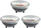 Salsa Bowl with Lid, Set of 3 for Dips, Microwave, Freezer, Dishwasher Safe, BPA Free