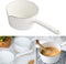 1.2L Nonstick Saucepan, Milk Pan with Pour Spouts, Butter Warmer for Home Kitchen, White