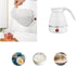 Travel Collapsible Electric Kettle, Portable Silicone Heating Water Boiler for Fast Boiling with Separable Power Cord