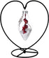 WAJJ Big Heart-shaped Ornament Display Stand Iron Pothook for Hanging Glass Terrarium - Creative Home Garden Wedding