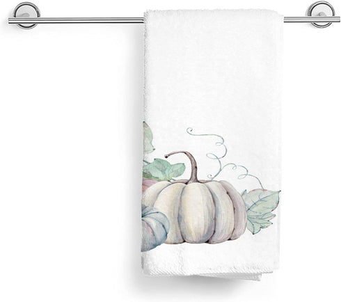 DADABULIU Hand Towel Pumpkin - Autumn Fall Face Washcloths, 27.5 x 15.7 Inch Microfiber Quick Dry Kitchen Cloth
