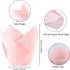 200 Pieces Pink Tulip Cupcake Muffin Liners, Greaseproof Paper Baking Cups for Birthday, Wedding, Party, Catering