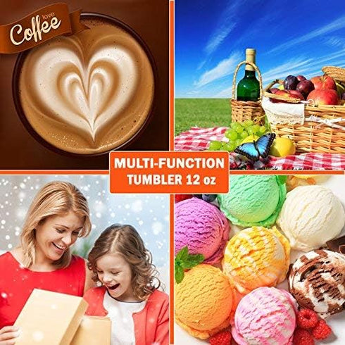 CHILLOUT LIFE 12 oz Stainless Steel Tumbler with Lid & Gift Box - Double Wall Insulated Travel Cup for Coffee & Wine