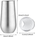 Sivaphe 2Pack Stemless Champagne Flutes Set with Lid, Stainless Steel Insulated Vacuum Tumbler Cocktail Cups - 6 Ounce