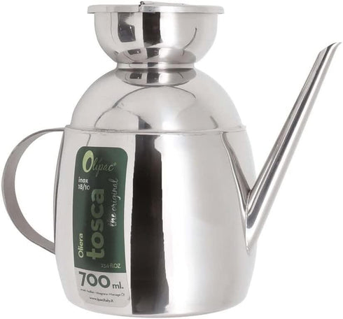 Olive Oil Pourer with Handle and Spout - Oil and Vinegar Dispenser by Olipac - 700ml