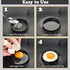 zeeooil 4 6" 4 3.5" Egg Rings Pcs Large Pancake Molds And Pcs Fried Egg Molds Stainless Steel Nonstick Egg Ring
