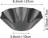 Tortilla Pan Set - 6 Pack Carbon Steel Non-Stick Taco Salad Bowl Tortilla Shell Maker Black Baking Pans with a Silicone Potholder and a Basting Brush (Large)