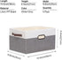 Yawinhe Fabric Storage Baskets, Large Foldable Closet Organizer for Shelves, Canvas Storage Bins for Clothes,